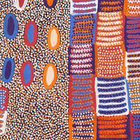 Aboriginal Artwork by Helen Nungarrayi Reed, Lupul Jukurrpa, 61x61cm