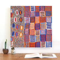 Aboriginal Artwork by Helen Nungarrayi Reed, Lupul Jukurrpa, 61x61cm
