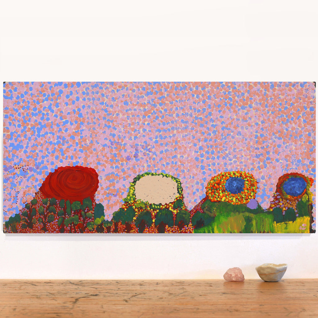 Aboriginal Artwork by Helen Dale Samson, Kumpupirntily (Lake Disappointment), 76x36cm