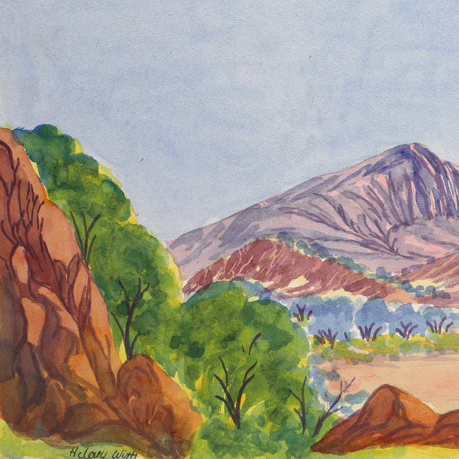 Aboriginal Artwork by Hilary Wirri, Mt Sonder, 74x26cm