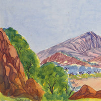 Aboriginal Artwork by Hilary Wirri, Mt Sonder, 74x26cm