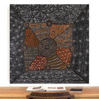 Aboriginal Artwork by Hilda Nakamarra Rogers, Lukarrara Jukurrpa, 107x107cm