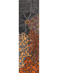 Aboriginal Artwork by Hilda Nakamarra Rogers, Lukarrara Jukurrpa, 107x30cm