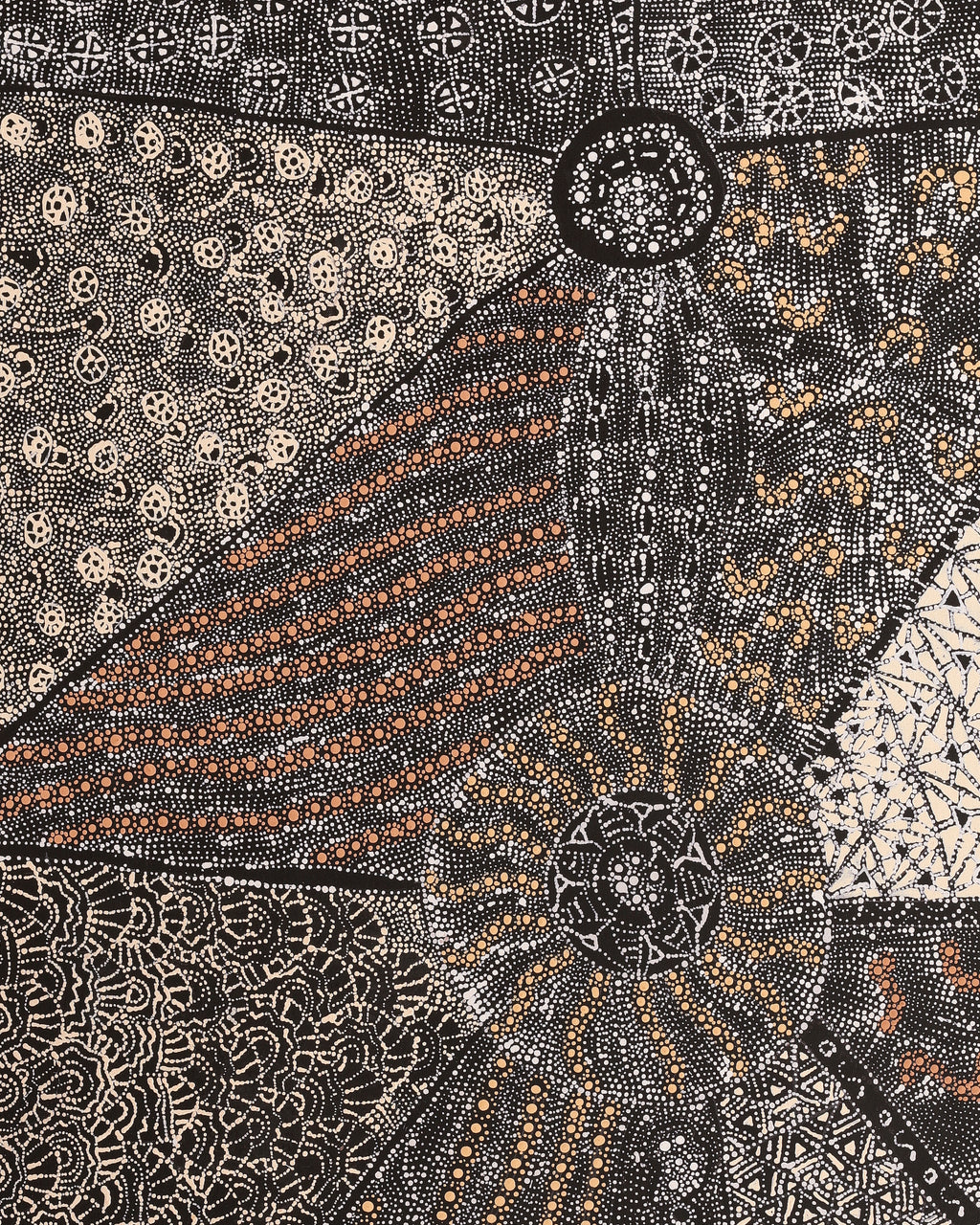 Hilda Nakamarra Rogers, Lukarrara Jukurrpa, 107x91cm
