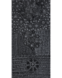 Aboriginal Artwork by Hilda Nakamarra Rogers, Lukarrara Jukurrpa, 122x61cm