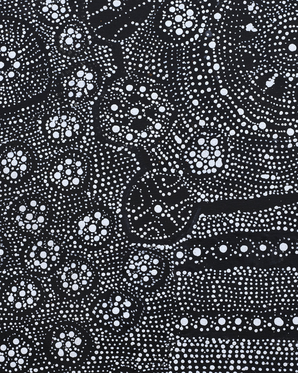 Aboriginal Artwork by Hilda Nakamarra Rogers, Lukarrara Jukurrpa, 122x61cm