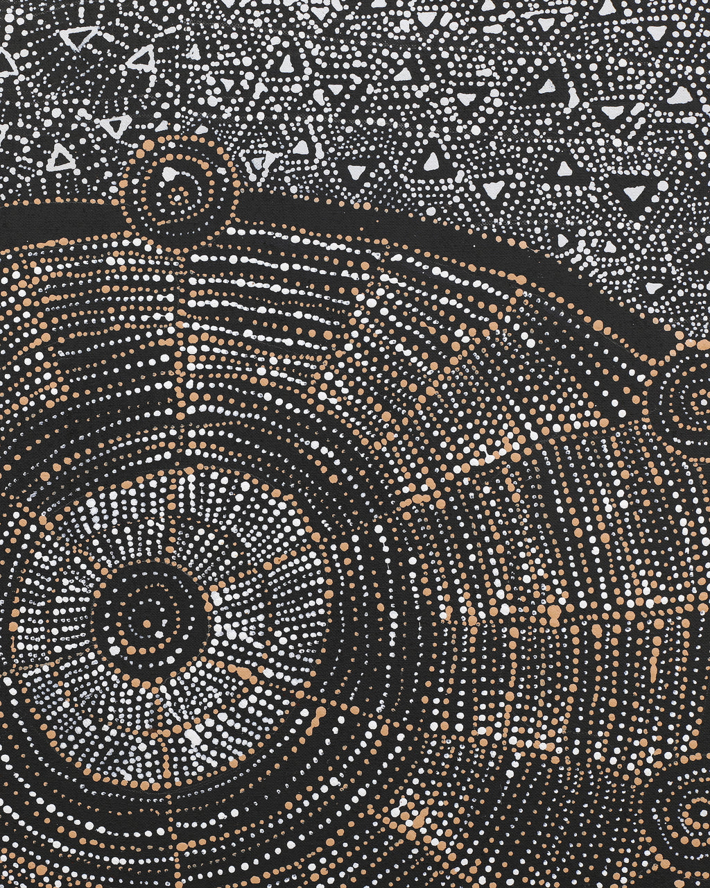 Aboriginal Artwork by Hilda Nakamarra Rogers, Lukarrara Jukurrpa, 122x76cm