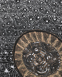 Aboriginal Artwork by Hilda Nakamarra Rogers, Lukarrara Jukurrpa, 122x76cm