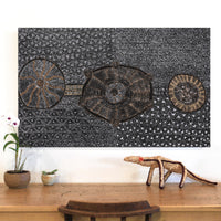 Aboriginal Artwork by Hilda Nakamarra Rogers, Lukarrara Jukurrpa, 122x76cm
