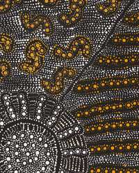 Aboriginal Artwork by Hilda Nakamarra Rogers, Lukarrara Jukurrpa, 61x46cm