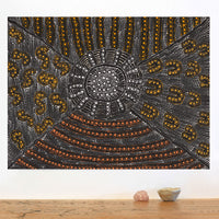 Aboriginal Artwork by Hilda Nakamarra Rogers, Lukarrara Jukurrpa, 61x46cm
