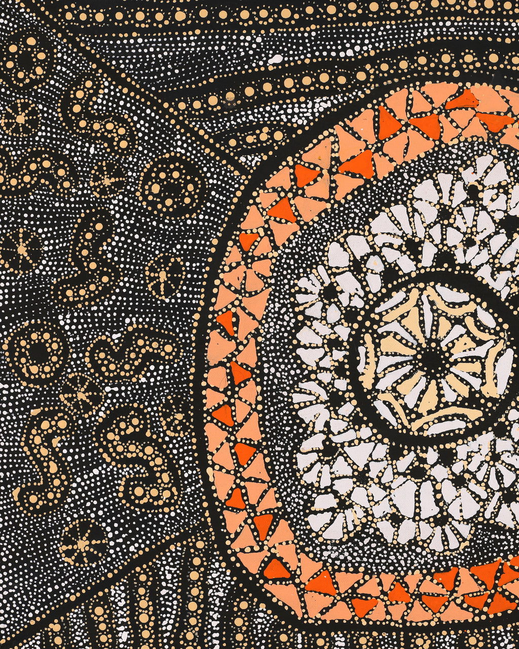 Aboriginal Artwork by Hilda Nakamarra Rogers, Lukarrara Jukurrpa, 61x46cm