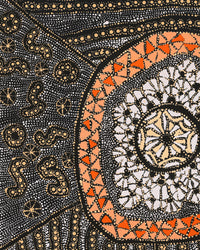 Aboriginal Artwork by Hilda Nakamarra Rogers, Lukarrara Jukurrpa, 61x46cm