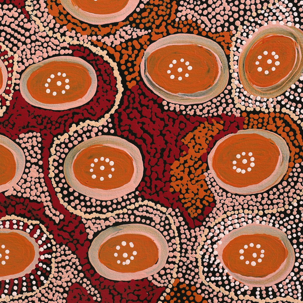 Aboriginal Artwork by Imuna Kenta, Ngayuku Ngura, 50x40cm