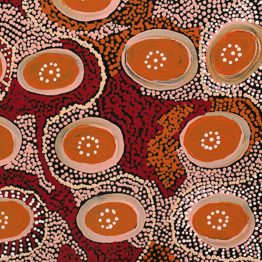 Aboriginal Artwork by Imuna Kenta, Ngayuku Ngura, 50x40cm