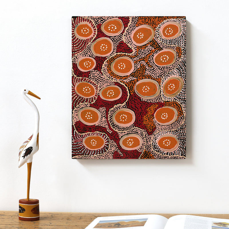 Aboriginal Artwork by Imuna Kenta, Ngayuku Ngura, 50x40cm