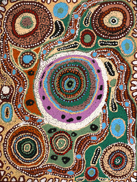 Aboriginal Artwork by Imuna Kenta, Mingkiri Tjukurpa, 61x46cm