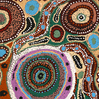 Aboriginal Artwork by Imuna Kenta, Mingkiri Tjukurpa, 61x46cm
