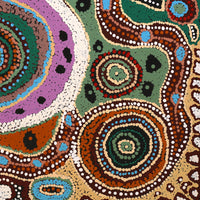 Aboriginal Artwork by Imuna Kenta, Mingkiri Tjukurpa, 61x46cm
