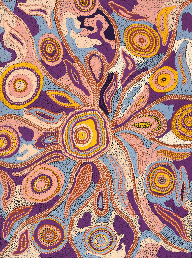 Aboriginal Art by Imuna Kenta, Mingkiri Tjukurpa, 80x60cm - ART ARK®