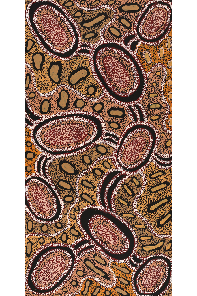 Aboriginal Artwork by Inawinytji Stanley, Minyma Kutjara Wingellina, 122x61cm