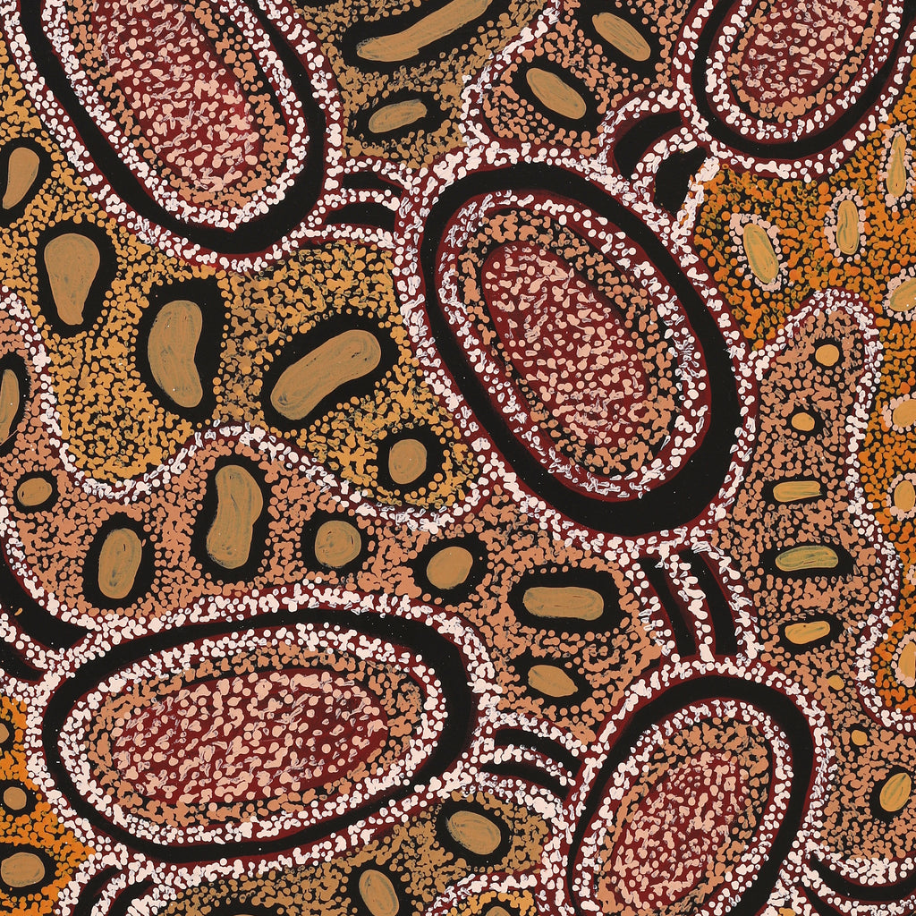 Aboriginal Artwork by Inawinytji Stanley, Minyma Kutjara Wingellina, 122x61cm