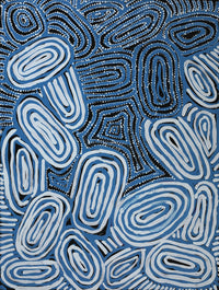 Aboriginal Artwork by Maralyn Stanley Inawinytji, Minyma Kutjara Wingellina, 61x46cm