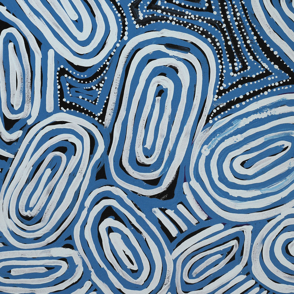 Aboriginal Artwork by Maralyn Stanley Inawinytji, Minyma Kutjara Wingellina, 61x46cm