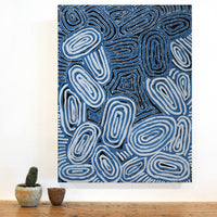 Aboriginal Artwork by Maralyn Stanley Inawinytji, Minyma Kutjara Wingellina, 61x46cm