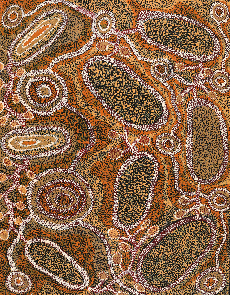 Aboriginal Artwork by Inawinytji Stanley, Minyma Kutjara Wingellina, 91x71cm - ART ARK®
