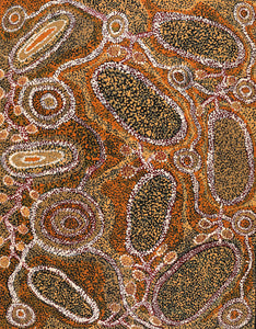 Aboriginal Art by Inawinytji Stanley, Minyma Kutjara Wingellina, 91x71cm - ART ARK®