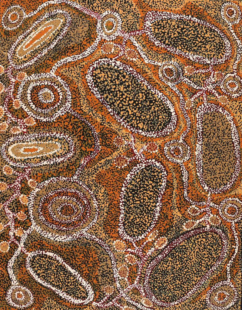 Aboriginal Artwork by Inawinytji Stanley, Minyma Kutjara Wingellina, 91x71cm