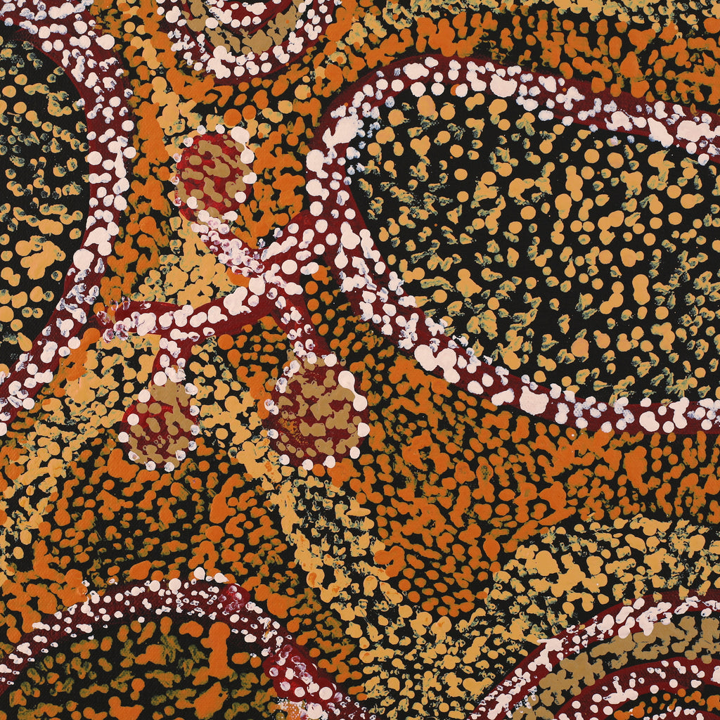 Aboriginal Artwork by Inawinytji Stanley, Minyma Kutjara Wingellina, 91x71cm