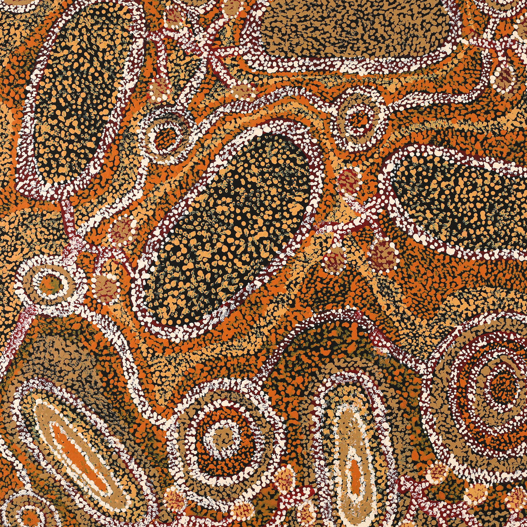Aboriginal Artwork by Inawinytji Stanley, Minyma Kutjara Wingellina, 91x71cm