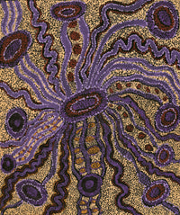 Aboriginal Artwork by Inawinytji Maralyn Stanley, Minyma Kutjara Wingellina, 91x76cm