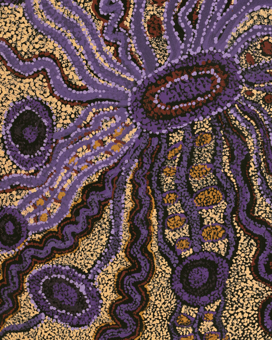 Aboriginal Artwork by Inawinytji Maralyn Stanley, Minyma Kutjara Wingellina, 91x76cm
