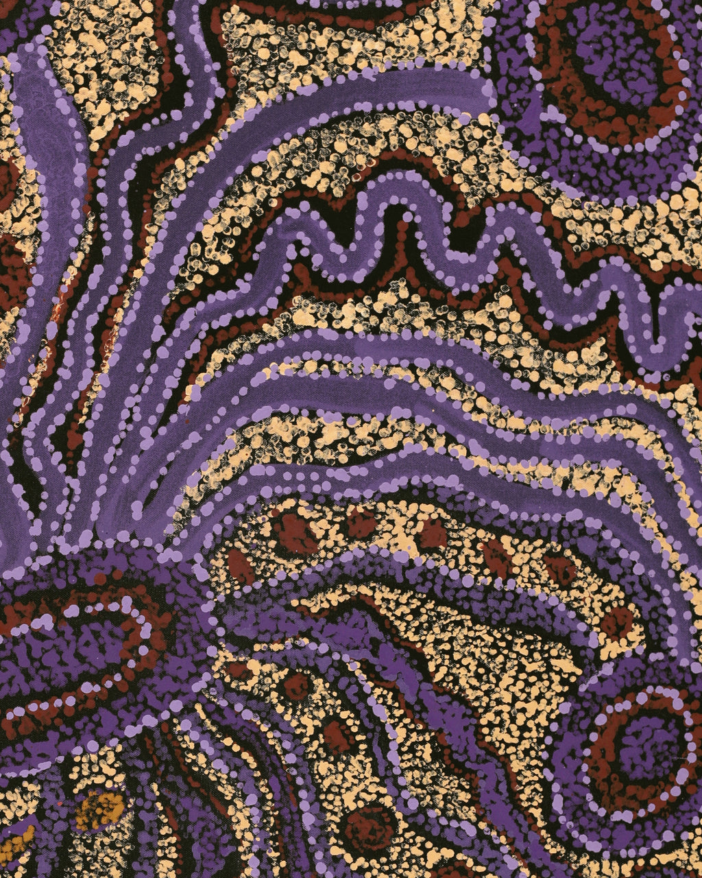 Aboriginal Artwork by Inawinytji Maralyn Stanley, Minyma Kutjara Wingellina, 91x76cm