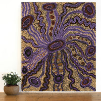 Aboriginal Artwork by Inawinytji Maralyn Stanley, Minyma Kutjara Wingellina, 91x76cm