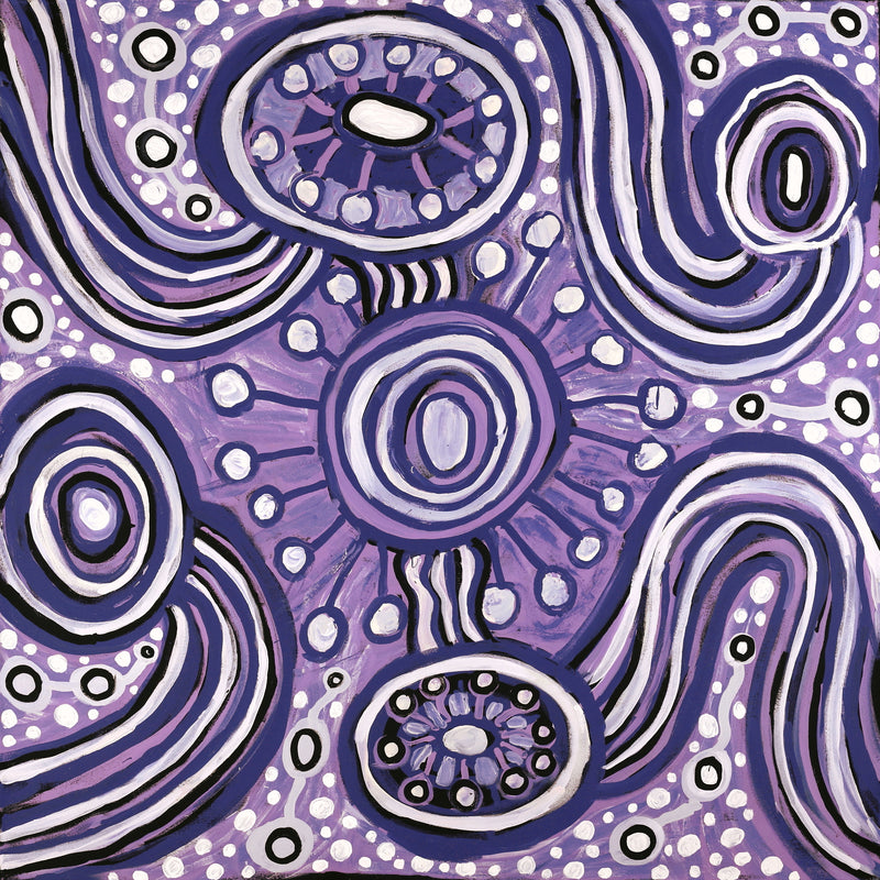 Aboriginal Artwork by Inawinytji Stanley, Minyma Kutjara Wingellina, 122x122cm