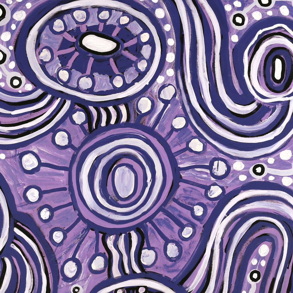 Aboriginal Art by Inawinytji Stanley, Minyma Kutjara Wingellina, 122x122cm - ART ARK®