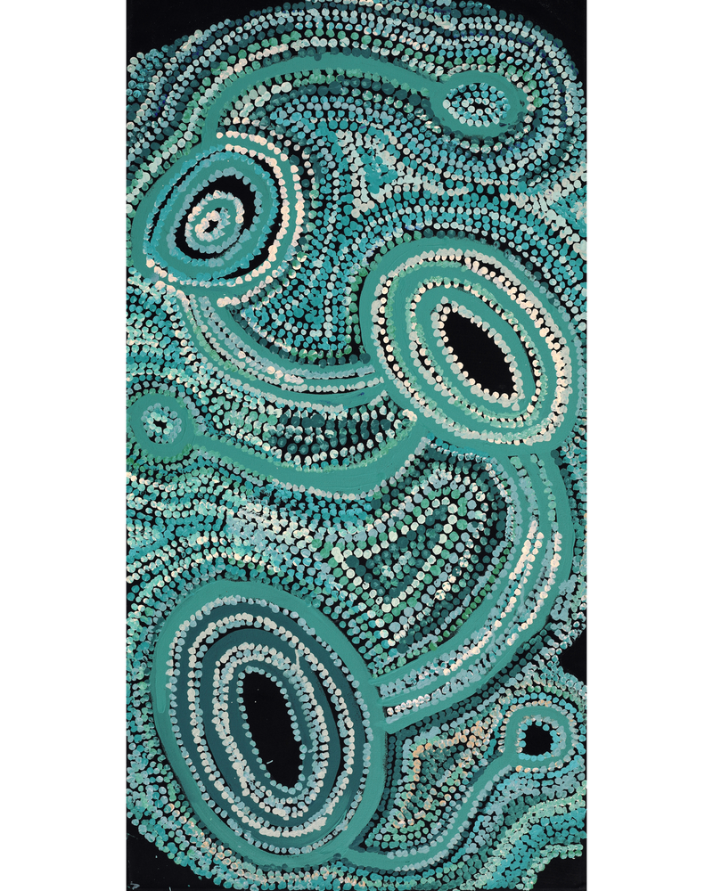 Aboriginal Artwork by Inawinytji Maralyn Stanley, Minyma Kutjara Wingellina, 122x61cm
