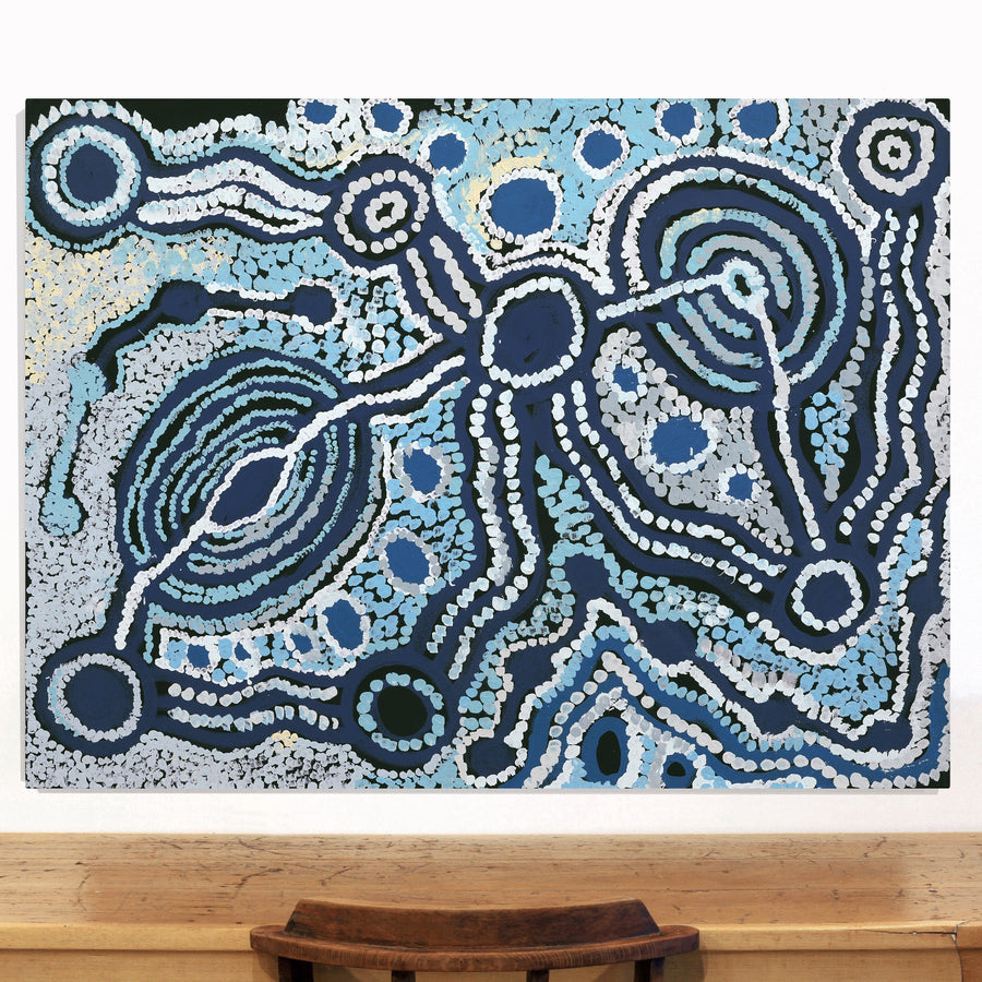 Aboriginal Artwork by Inawinytji Maralyn Stanley, Minyma Kutjara Wingellina, 122x91cm