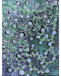 Aboriginal Artwork by Inawinytji Maralyn Stanley, Minyma Kutjara Wingellina, 102x76cm