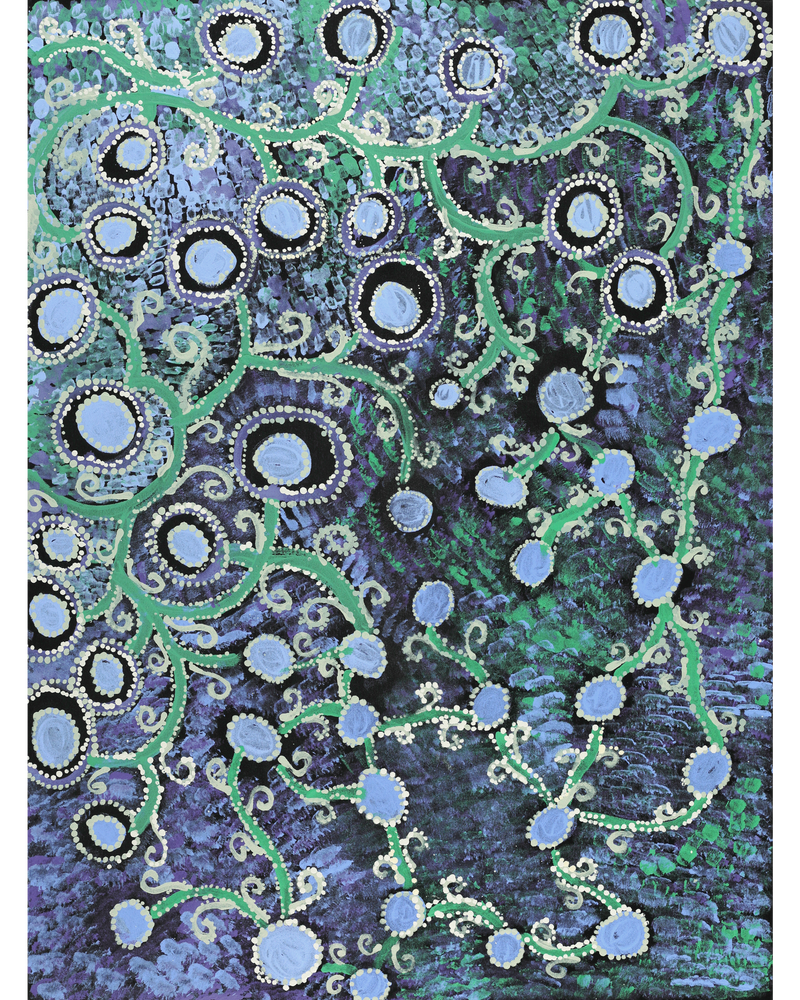 Aboriginal Artwork by Inawinytji Maralyn Stanley, Minyma Kutjara Wingellina, 102x76cm