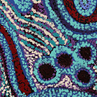 Aboriginal Artwork by Inawinytji Stanley, Minyma Kutjara (Two Women Near Ernabella), 100x98cm