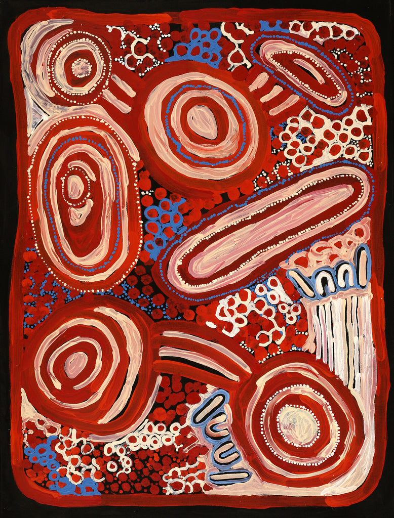 Aboriginal Artwork by Inawinytji Stanley, Minyma Kutjara Wingellina, 101x76cm
