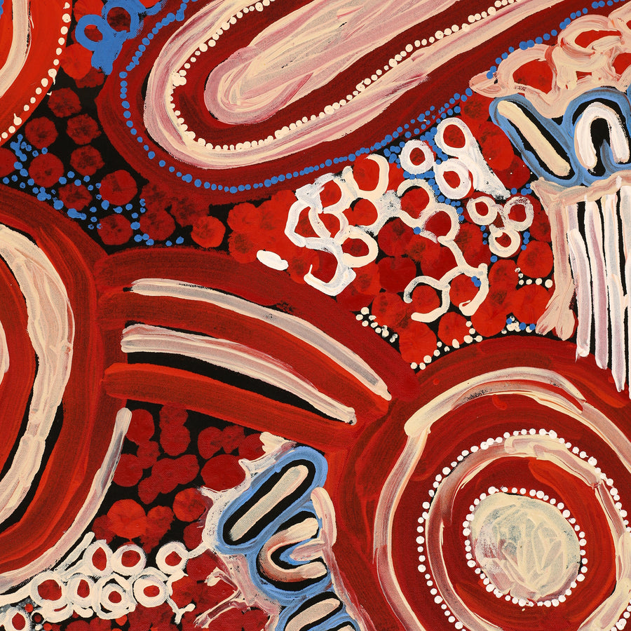 Aboriginal Artwork by Inawinytji Stanley, Minyma Kutjara Wingellina, 101x76cm