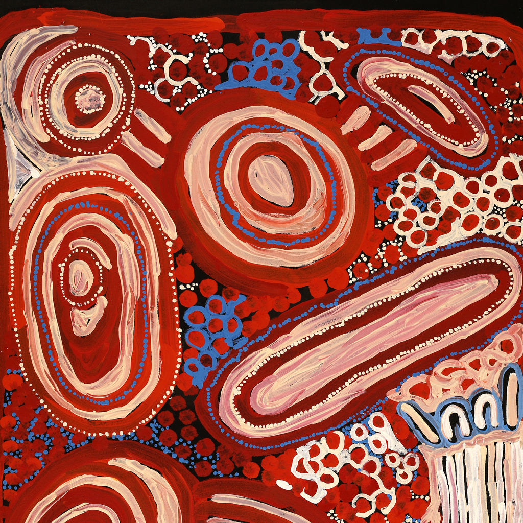 Aboriginal Artwork by Inawinytji Stanley, Minyma Kutjara Wingellina, 101x76cm