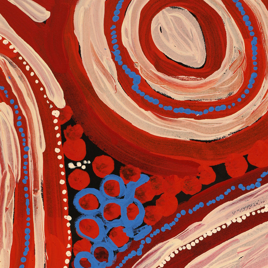 Aboriginal Artwork by Inawinytji Stanley, Minyma Kutjara Wingellina, 101x76cm