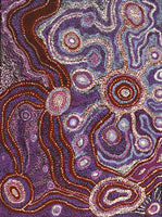 Aboriginal Art by Inawinytji Stanley, Minyma Kutjara Wingellina, 102x76cm - ART ARK®